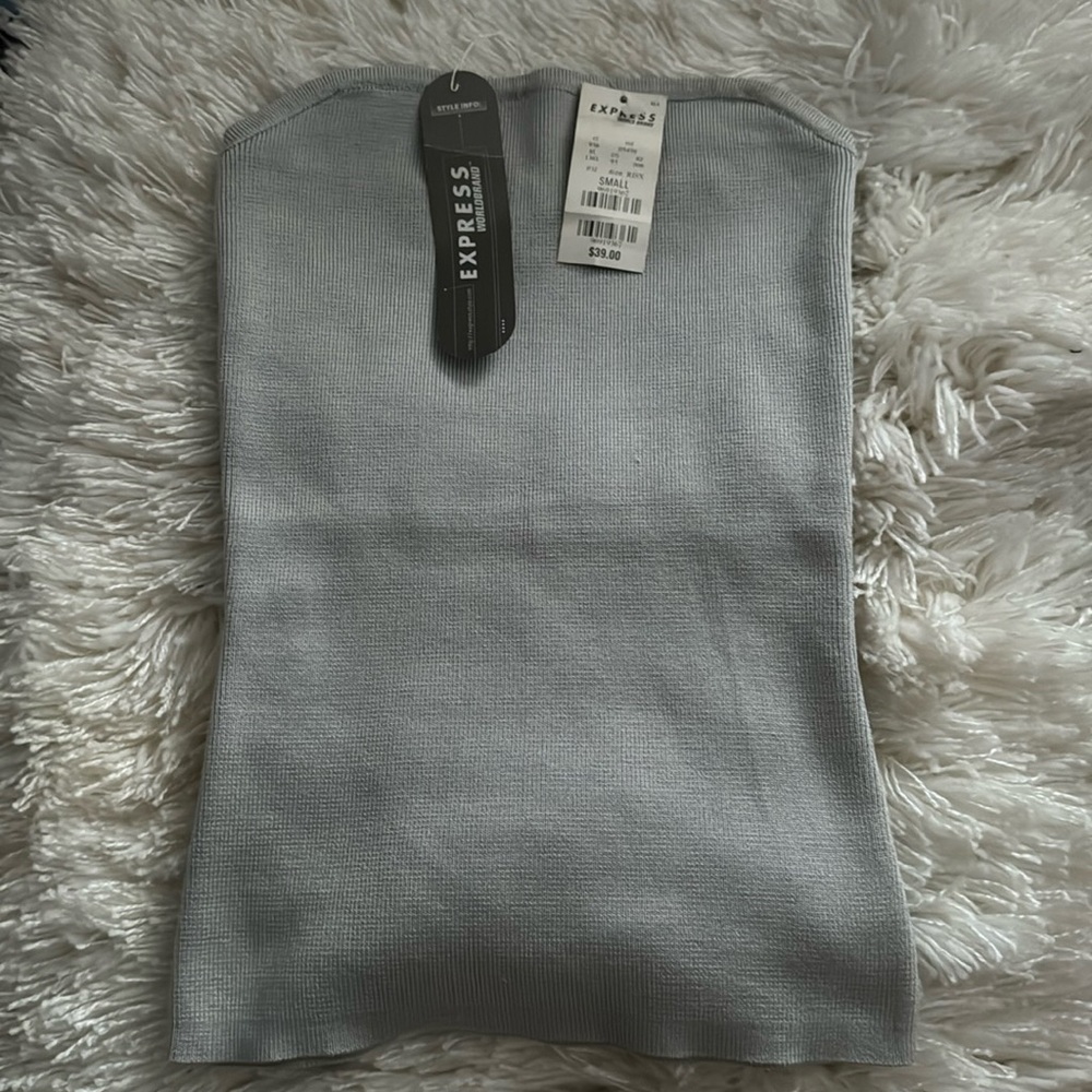 Strapless sweater top